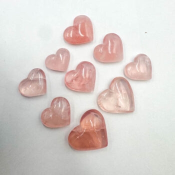 High Grade Rose Quartz Hearts - Mini