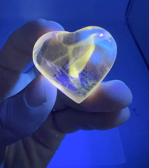 Ametrine Hearts - Mini (UV Reactive)