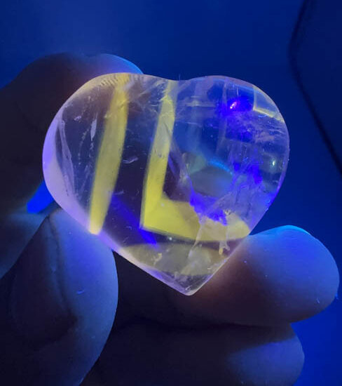 Ametrine Hearts - Mini (UV Reactive)