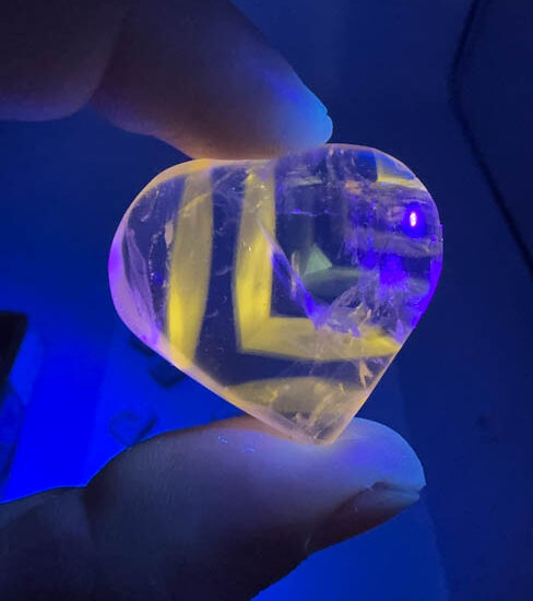 Ametrine Hearts - Mini (UV Reactive)