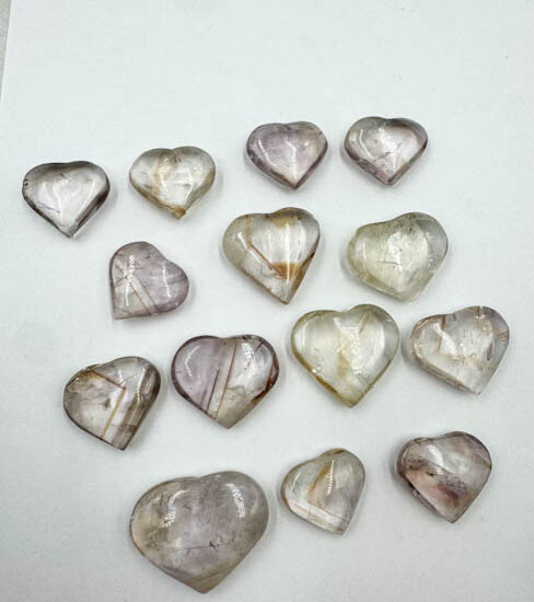 Ametrine Hearts - Mini (UV Reactive)