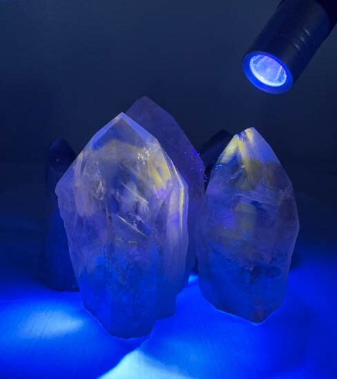 Ametrine Semi Polished Towers (UV Reactive)