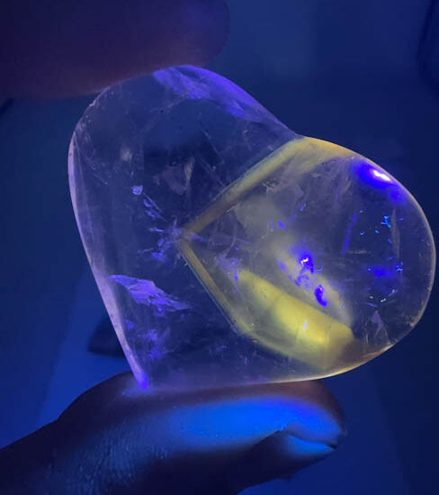Ametrine Hearts (UV Reactive)