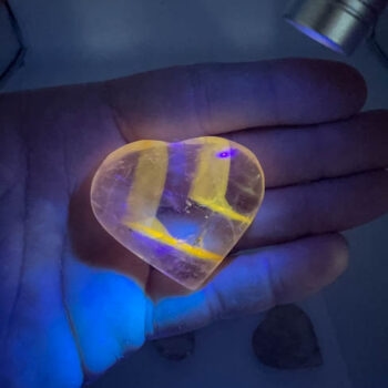Amethyst Hearts (UV Reactive)