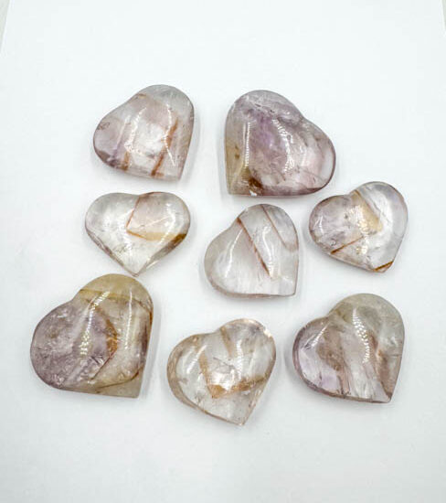Ametrine Hearts (UV Reactive)