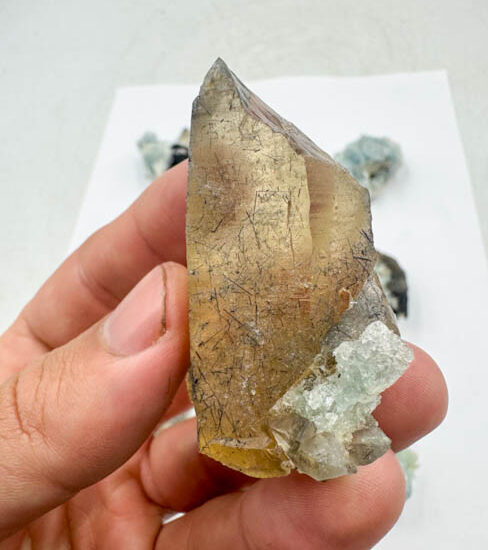 Natural Citrine w/ Aquamarine & Tourmaline (7 Pieces Lot)