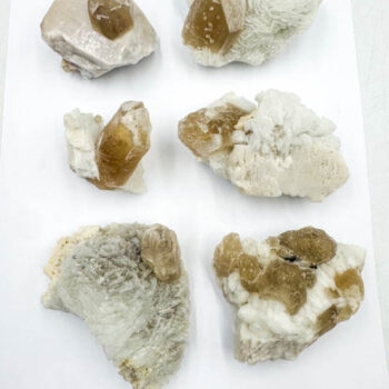 Natural Citrine w/ Albite (6 Pieces Lot)