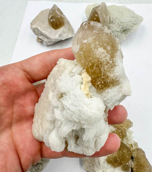 Natural Citrine w/ Albite (6 Pieces Lot)