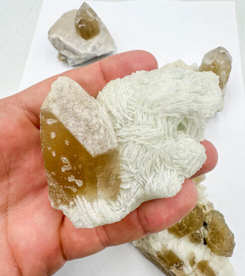 Natural Citrine w/ Albite (6 Pieces Lot)