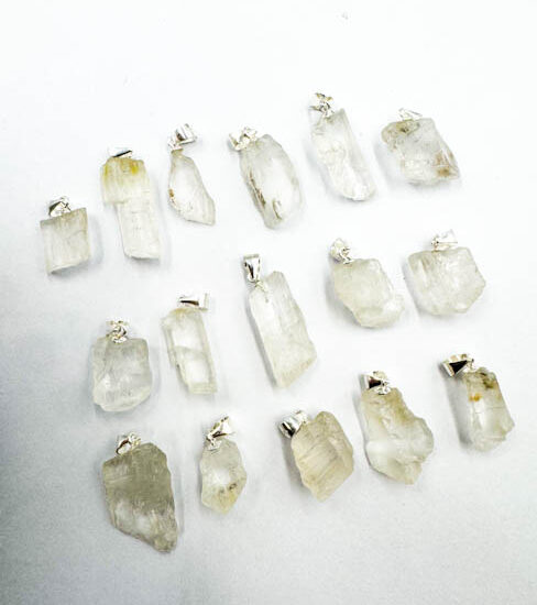 Rough Petalite Pendant (Sterling Silver)