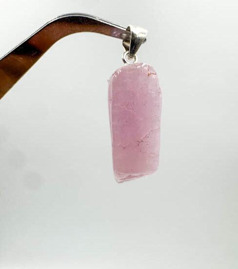 Kunzite Tumbled Pendants (Sterling Silver)