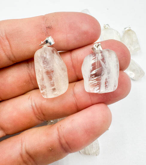 Petalite Tumbled Pendants (Sterling Silver)