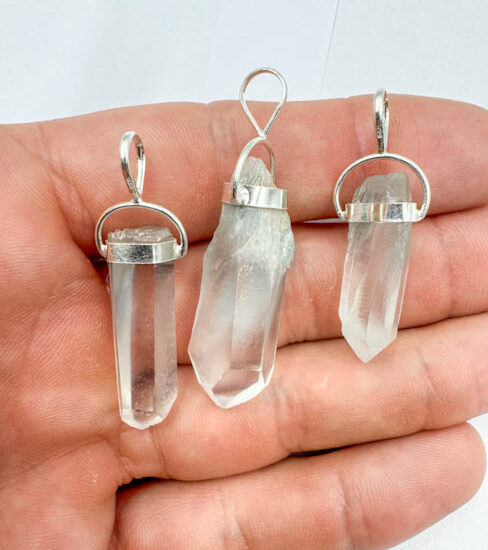 Blue Tara Rough Points Pendants (Sterling Silver)