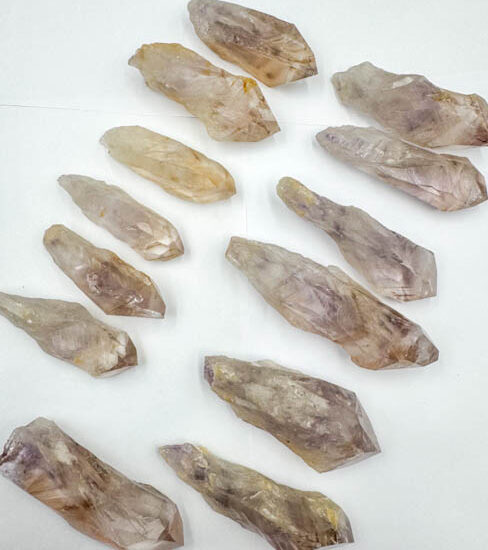 Ametrine Semi-Polished Wands (UV Reactive)