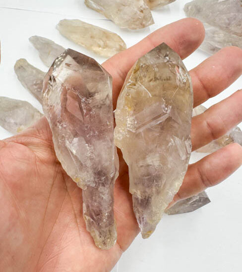 Ametrine Semi-Polished Wands (UV Reactive)