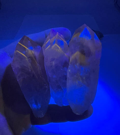 Ametrine Semi-Polished Wands (UV Reactive)