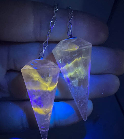 Amethyst Pendulums (UV Reactive)