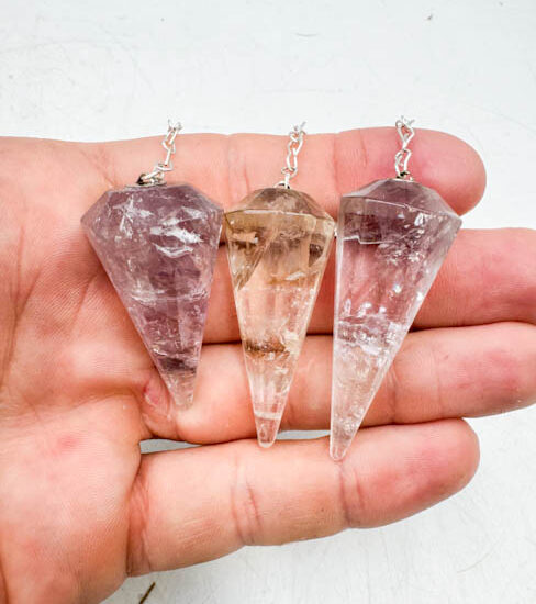 Amethyst Pendulums (UV Reactive)