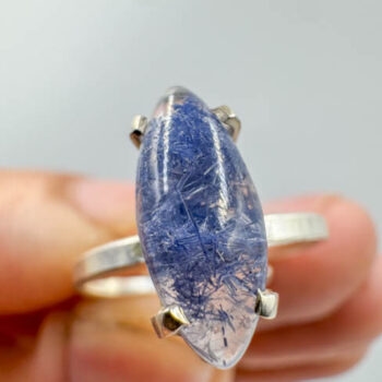 Dumortierite Rings (Sterling Silver)