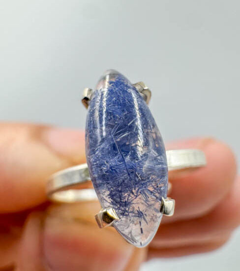 Dumortierite Rings (Sterling Silver)