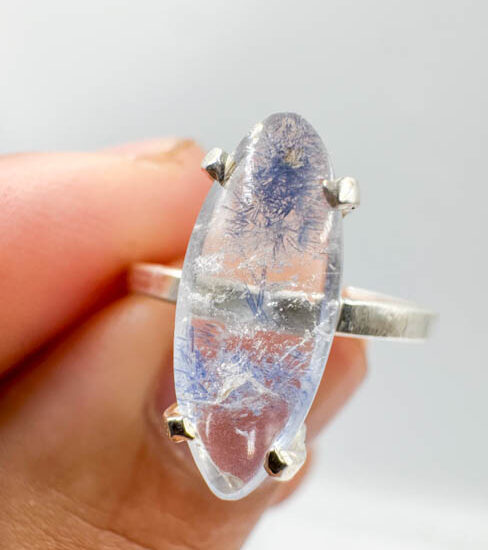 Dumortierite Rings (Sterling Silver)