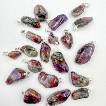 Super 7 Tumbled Pendants (Sterling Silver)