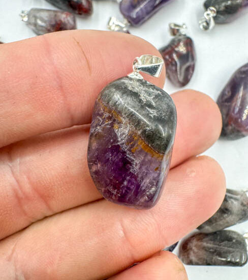 Super 7 Tumbled Pendants (Sterling Silver)