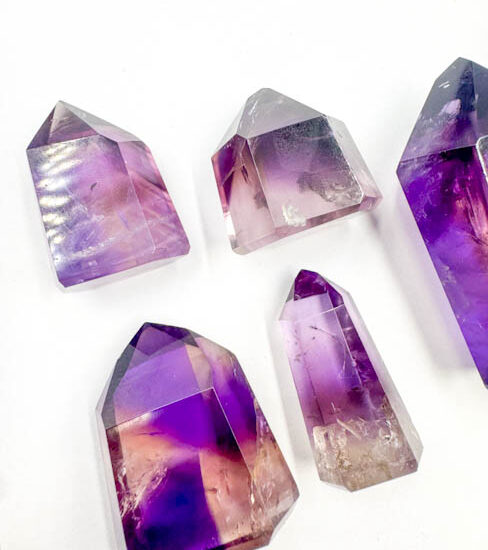 Ametrine Polished Points (7 pieces lot)
