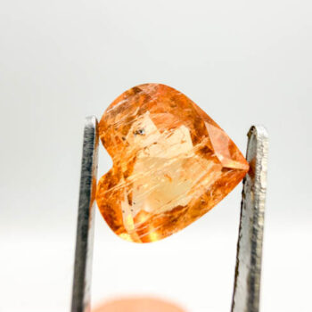 Imperial Topaz Faceted Heart (1.91ct piece)