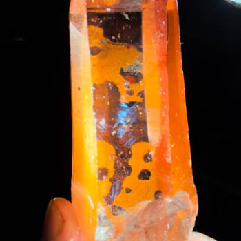 Blue Needle Scarlet Lemurian (265gr Piece)