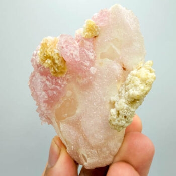 Crystallized Rose Quartz w/ Mica Speciemen (126gr piece)