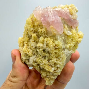 Crystallized Rose Quartz w/ Mica Speciemen (276gr piece)
