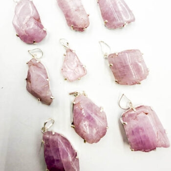 Kunzite Pendants (Sterling Silver)