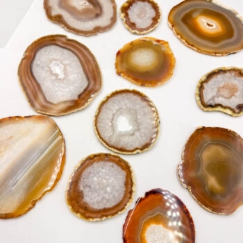 Natural Agate Slices (11 pieces lot)