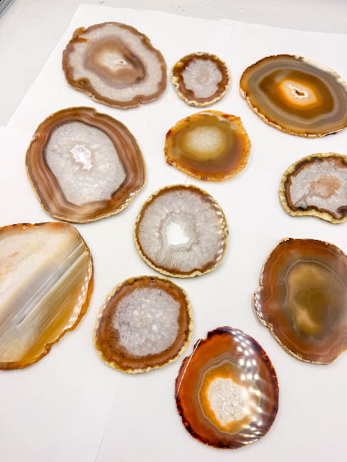Natural Agate Slices (11 pieces lot) Natural Agate Slices (11 pieces lot)