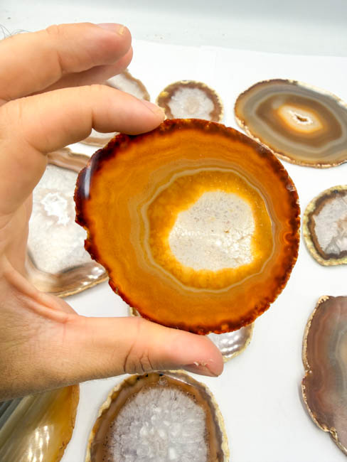 Natural Agate Slices (11 pieces lot) Natural Agate Slices (11 pieces lot)